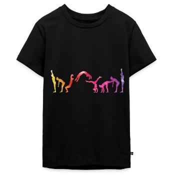 Turnen Kunst - Teenager Premium Bio T-Shirt - Schwarz - Vorne - AI Model Teenager Male light (155cm)