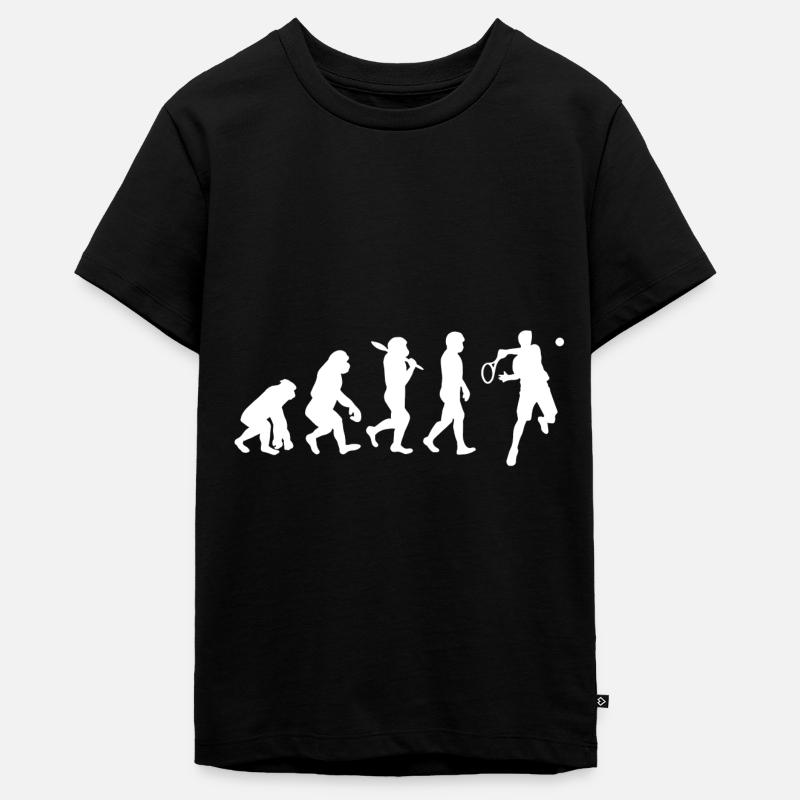 Evolution du tennis - T-shirt Premium bio Ado - noir