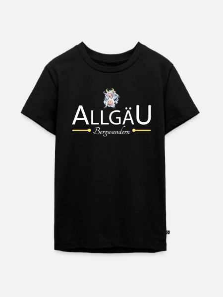 Allgäu Bergwandern - Teenager Premium Bio T-Shirt - Schwarz