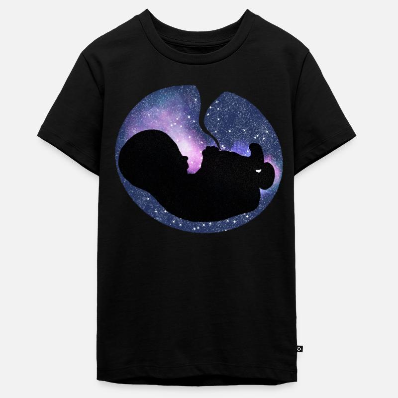 Bébé à ultrasons cadeaux de grossesse - T-shirt Premium bio Ado - noir
