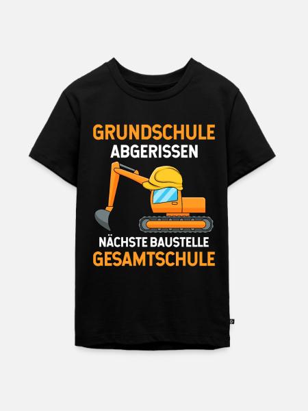Grundschulabschluss Gesamtschule 5 Klasse - Teenager Premium Bio T-Shirt - Schwarz