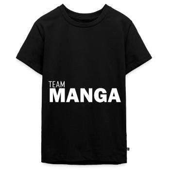 Manga - T-shirt Premium bio Ado - noir - Devant - AI Model Teenager Male light (155cm)