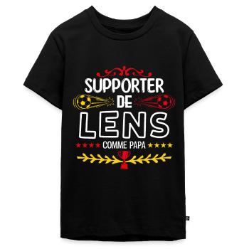 Je Suis Un Supporter De Lens Parfait - T-shirt Premium bio Ado - noir - Devant - AI Model Teenager Male light (155cm)
