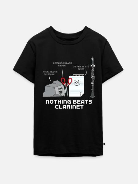 Klarinette - Teenager Premium Bio T-Shirt - Schwarz