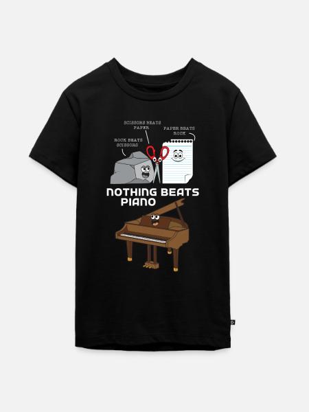 Klavier - Teenager Premium Bio T-Shirt - Schwarz
