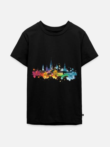 Straubing - Teenager Premium Bio T-Shirt - Schwarz