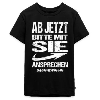 Jugendweihe - Jugendweihe 2026 - Teenager Premium Bio T-Shirt - Schwarz - Vorne - AI Model Teenager Male light (155cm)