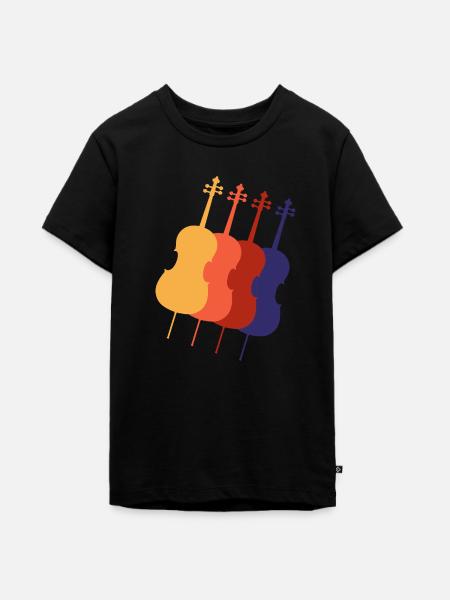 Cello - Teenager Premium Bio T-Shirt - Schwarz