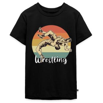 Ringen - Teenager Premium Bio T-Shirt - Schwarz - Vorne - AI Model Teenager Male light (155cm)