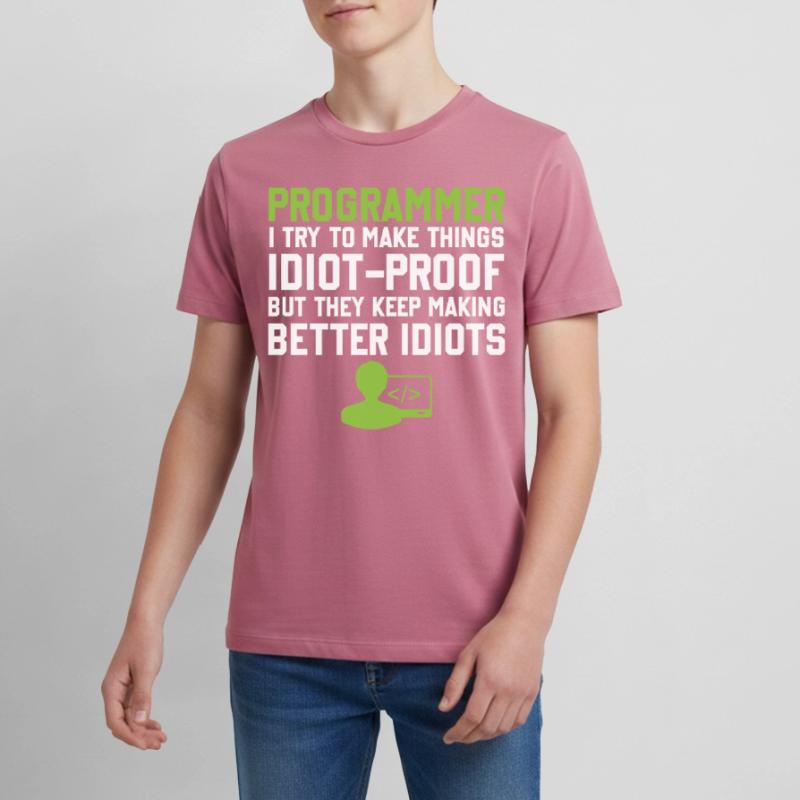 Programming Slogan Software Developer Computer Eng Teenager Premium Bio T-Shirt