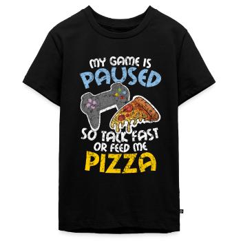 Funny Gamer Gaming Gambling videospil gave - Teenager Premium økologisk T-shirt - sort - Foran - AI Model Teenager Male light (155cm)