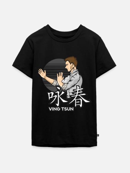 Ving Tsun Kung Fu - Teenager Premium Bio T-Shirt - Schwarz