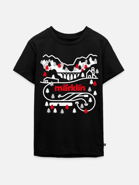 Märklin Schienenplan Landschaft - Teenager Premium Bio T-Shirt - Schwarz