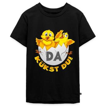 Da kükst Du! - Teenager Premium Bio T-Shirt - Schwarz - Vorne - AI Model Teenager Male light (155cm)