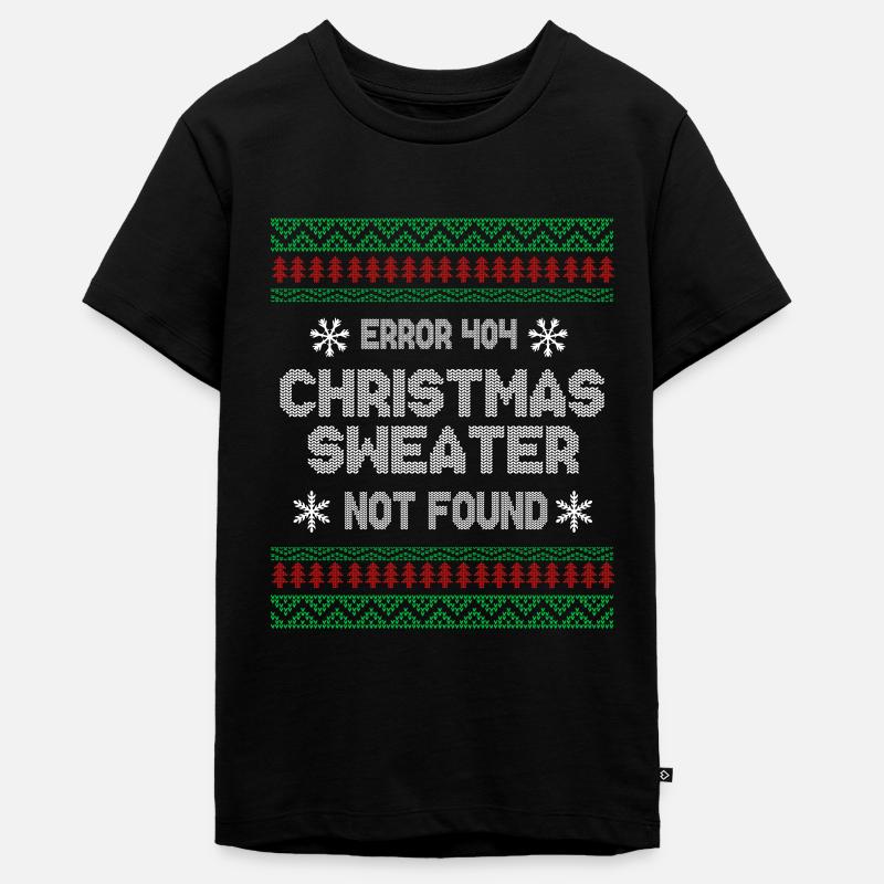 Pull de Noël laid drôle pour Noël - T-shirt Premium bio Ado - noir