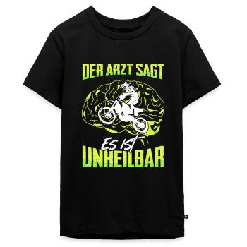 Der Arzt Sagt Es Ist Unheilbar Motocross Motorrad - Teenager Premium Bio T-Shirt - Schwarz - Vorne - AI Model Teenager Male light (155cm)