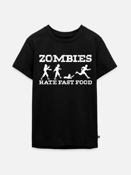 Zombie - Teenager Premium Bio T-Shirt - Schwarz