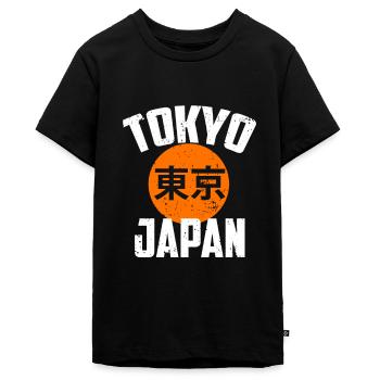 Japan - Teenager Premium Bio T-Shirt - Schwarz - Vorne - AI Model Teenager Male light (155cm)