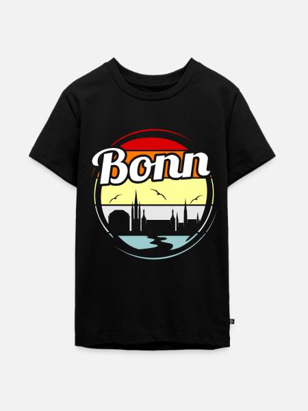 Bonn - Teenager Premium Bio T-Shirt - Schwarz