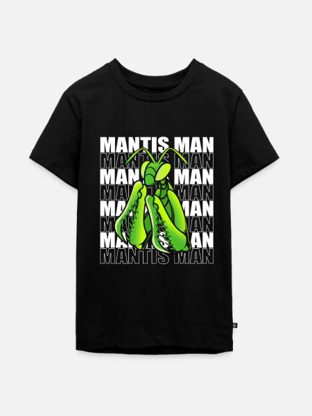 Gottesanbeter Gottesanbeterin Mantis - Teenager Premium Bio T-Shirt - Schwarz