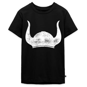 Vikings - Teenager Premium Organic T-Shirt - black - Front - AI Model Teenager Male light (155cm)