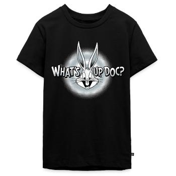 Looney Tunes Bugs Bunny What's Up Doc? - Teenager Premium Organic T-Shirt - black - Front - AI Model Teenager Male light (155cm)