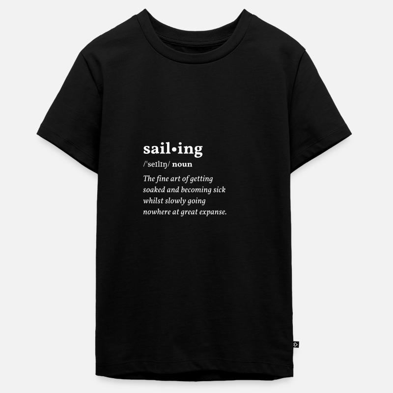 Sailing (Voile) Clean Edition Black - T-shirt Premium bio Ado - noir