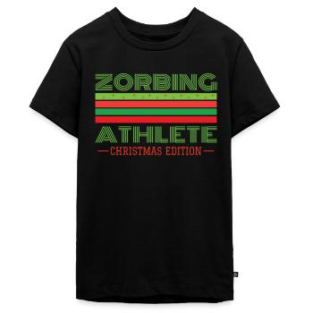 Zorbing Athlete - Teenager Premium Bio T-Shirt - Schwarz - Vorne - AI Model Teenager Male light (155cm)