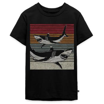 Hai - Teenager Premium Bio T-Shirt - Schwarz - Vorne - AI Model Teenager Male light (155cm)