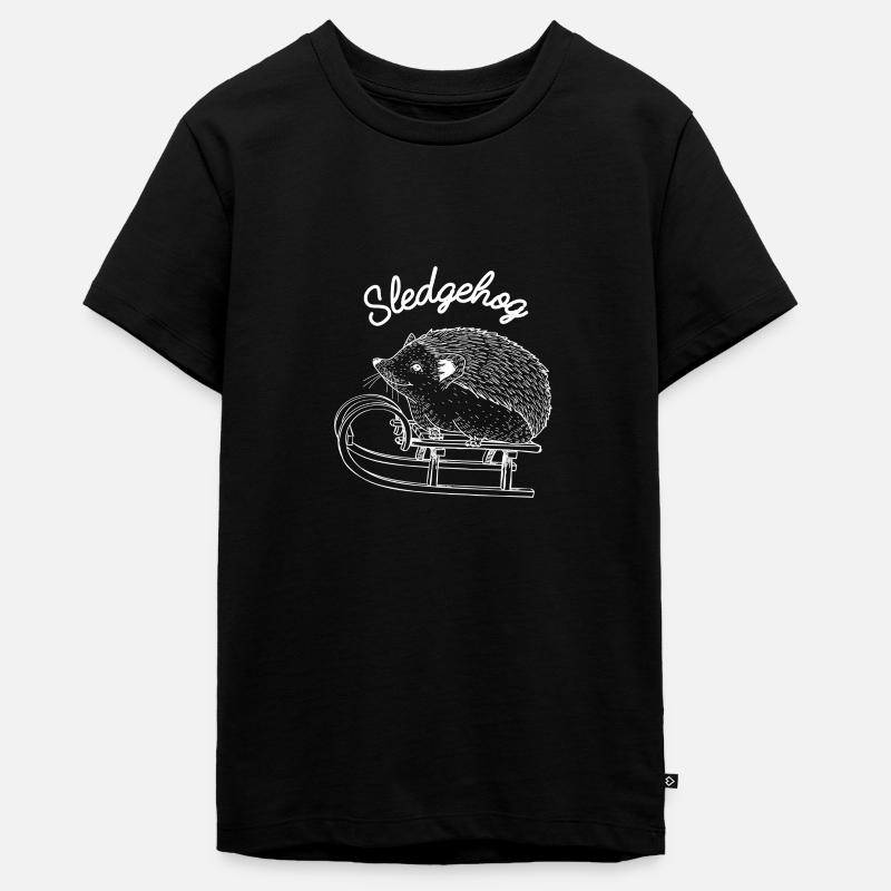 Cool SledgeHog Hedgehog Hogs Pet - T-shirt Premium bio Ado - noir