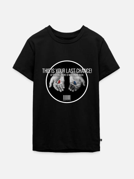 ROTE PILLE BLAUE PILLE - Teenager Premium Bio T-Shirt - Schwarz