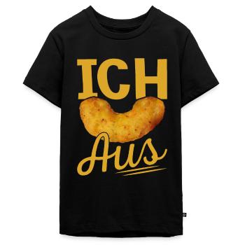 Ich Flip aus Erdnussflip zum Ausflippen - Teenager Premium Bio T-Shirt - Schwarz - Vorne - AI Model Teenager Male light (155cm)