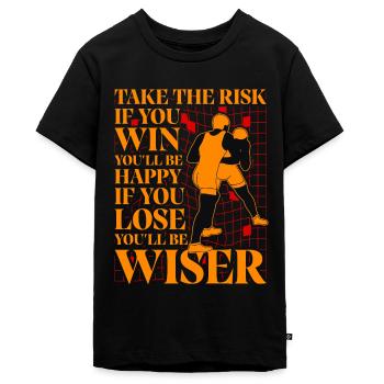 Ringen - Teenager Premium Bio T-Shirt - Schwarz - Vorne - AI Model Teenager Male light (155cm)
