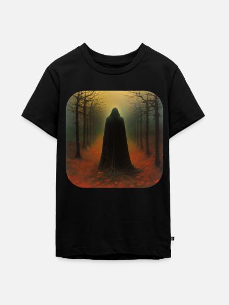Düsterer Dämon - Teenager Premium Bio T-Shirt - Schwarz