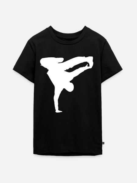 Breakdance tanzen Tänzer Geschenkidee - Teenager Premium Bio T-Shirt - Schwarz
