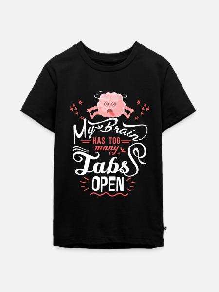 Motivationsspruch, lustiger Spruch, Konzentration - Teenager Premium Bio T-Shirt - Schwarz
