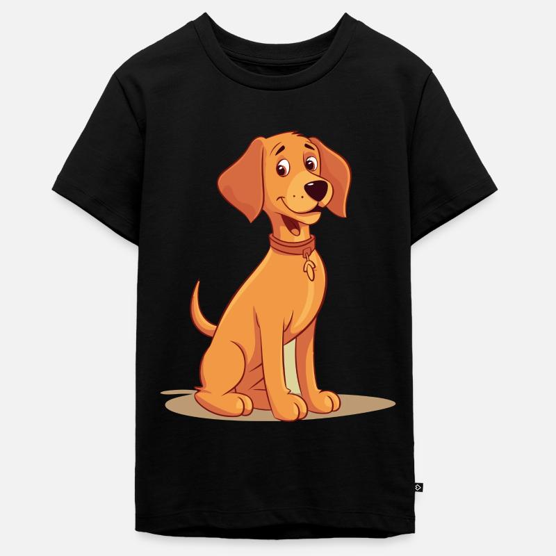 Conception de chien mignon pour les propriétaires de chiens - T-shirt Premium bio Ado - noir
