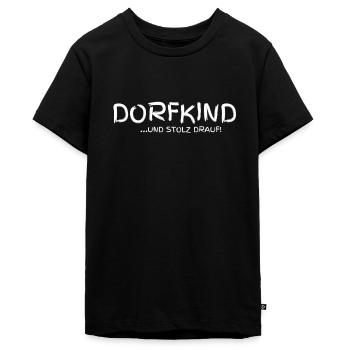 Dorfkind ...und S - Teenager Premium Bio T-Shirt - Schwarz - Vorne - AI Model Teenager Male light (155cm)