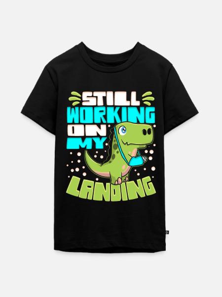 Arm Gebrochen Gebrochener Arm - Teenager Premium Bio T-Shirt - Schwarz