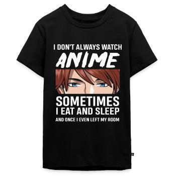 Anime - Teenager Premium Organic T-Shirt - black - Front - AI Model Teenager Male light (155cm)