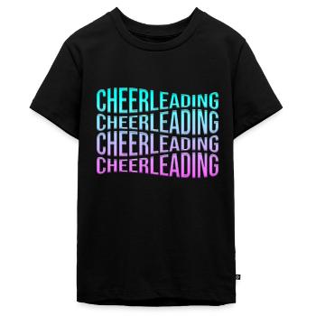 cheerleading - Teenager Premium Bio T-Shirt - Schwarz - Vorne - AI Model Teenager Male light (155cm)