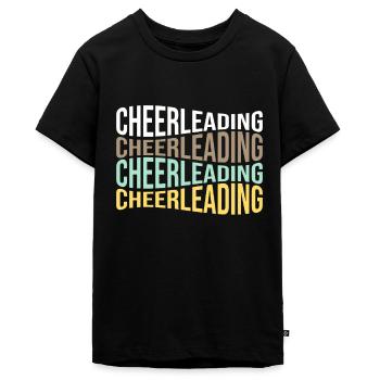 cheerleading - Teenager Premium Bio T-Shirt - Schwarz - Vorne - AI Model Teenager Male light (155cm)