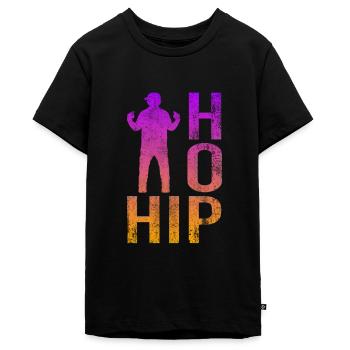Hip Hop - Teenager Premium Bio T-Shirt - Schwarz - Vorne - AI Model Teenager Male light (155cm)