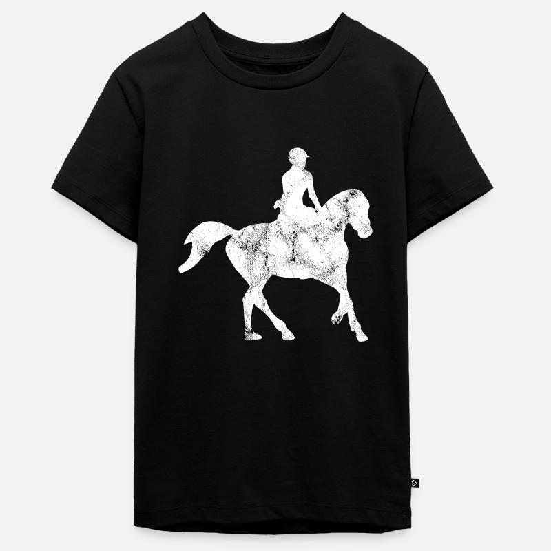 Équitation - T-shirt Premium bio Ado - noir