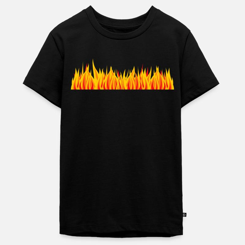 Hot fire 005 - T-shirt Premium bio Ado - noir
