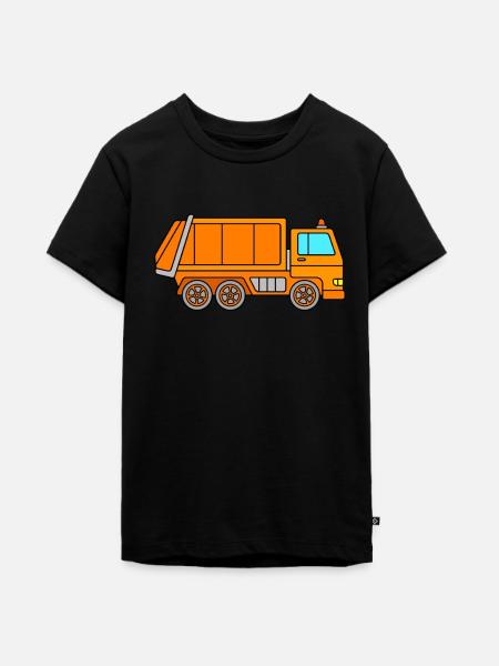 Müllabfuhr - Teenager Premium Bio T-Shirt - Schwarz
