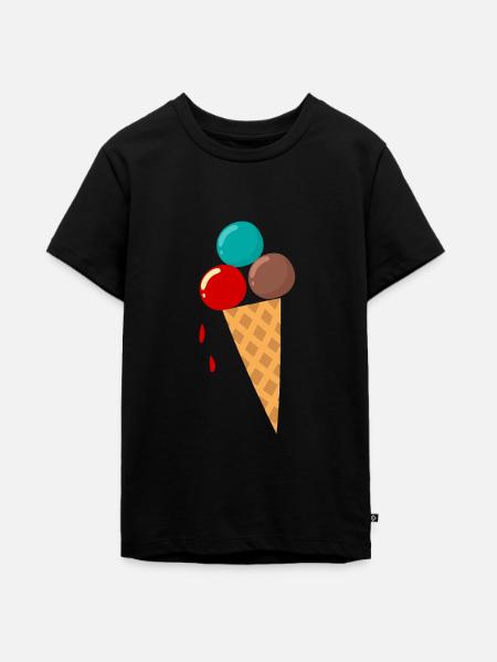 Eis - Teenager Premium Bio T-Shirt - Schwarz
