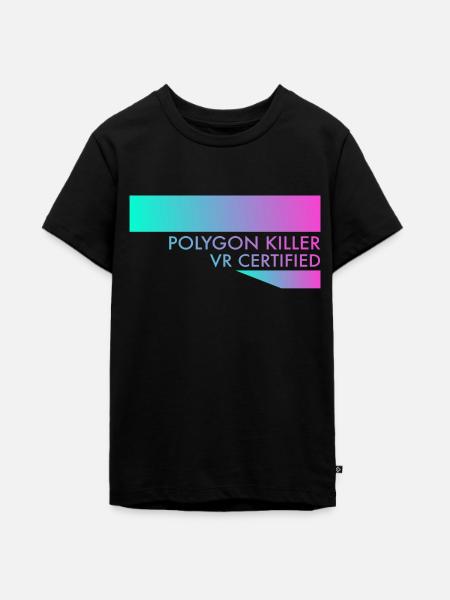 Polygon Killer - Teenager Premium Bio T-Shirt - Schwarz