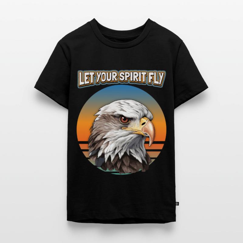 Eagle Motif, Eagle Illustration, Saying Teenager Premium Organic T-Shirt