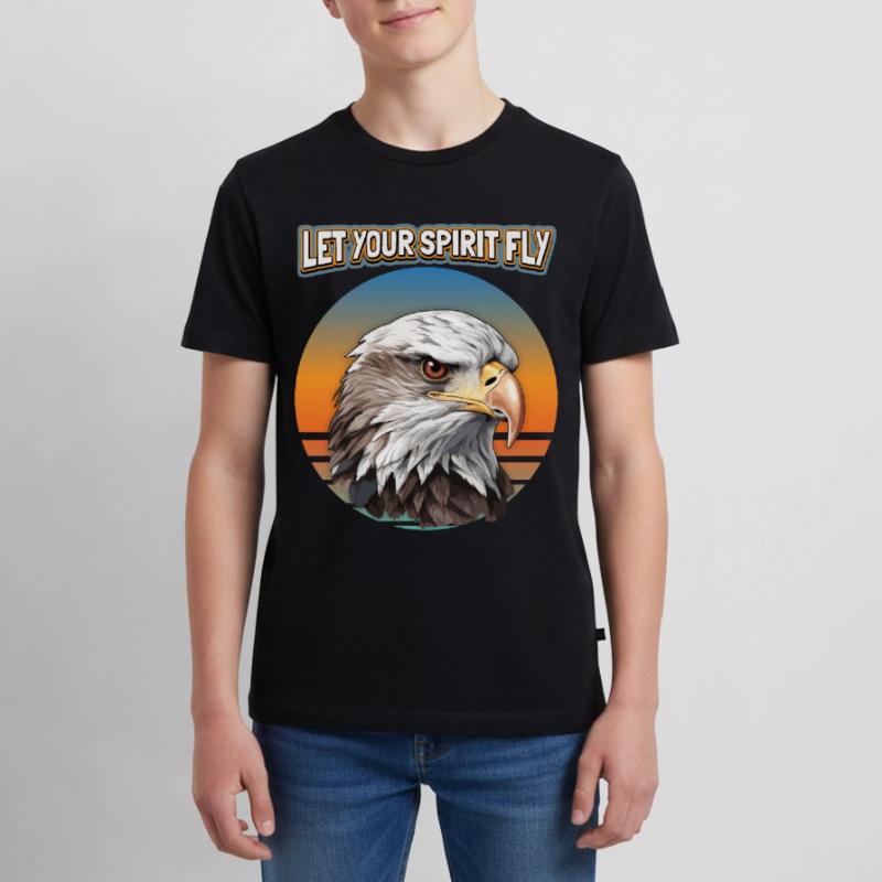 Eagle Motif, Eagle Illustration, Saying Teenager Premium Organic T-Shirt